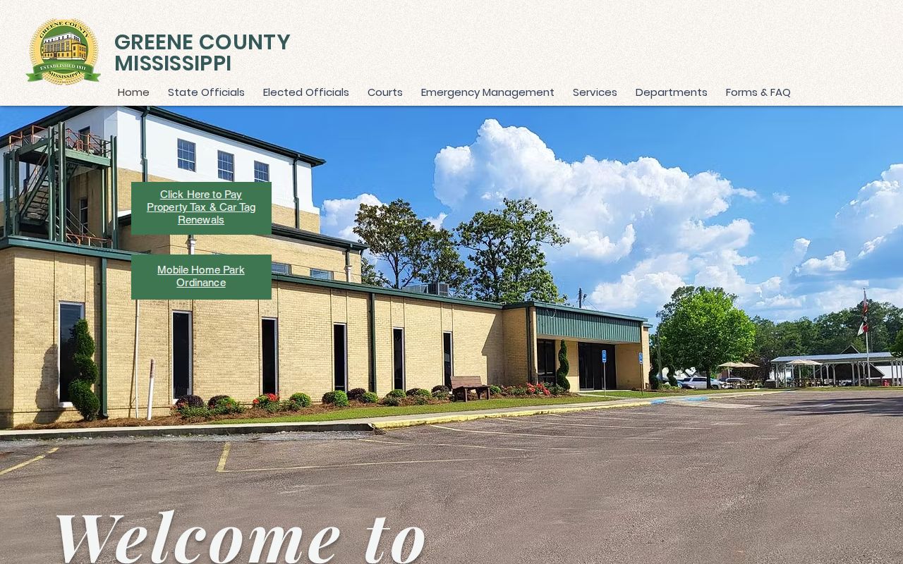 Greene County court docket office navigation page